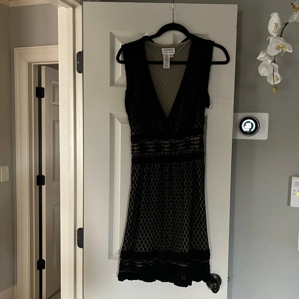 Max Studio Black Dress Sz M - Picture 4 of 9